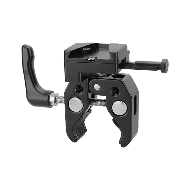 CAMVATE Aluminum Super Crab Gripper + V-Lock Mount QR Adapter For Camera Battery