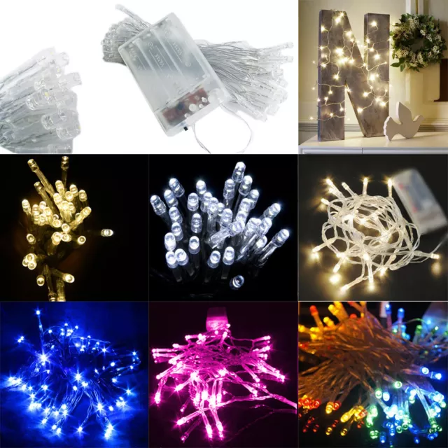 Christmas Fairy String LED Lights Battery Operated 3X AA Power Christmas Indoor