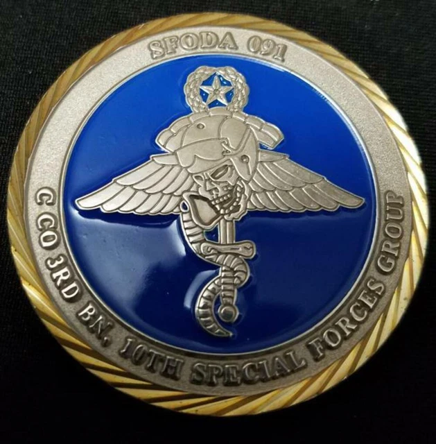 US ARMY SPECIAL Forces ATeam Coin ODA 021 C Co 3rd BN 10th Special