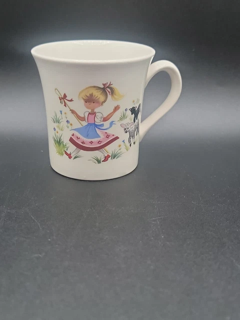 Taza de copa de China James Kent antigua Foley Mary tenía un poco de cordero rima