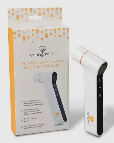 Caring Mill® No-Contact Infrared  Technology Ear and Forehead Dual Thermometer