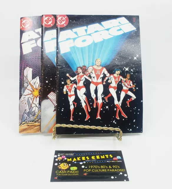 Vintage 1980's DC Atari Force - LOT OF 3 Vintage Comic Books - Evil Set