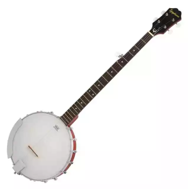 Sagenhaftes 5-saitiges Epiphone Banjo mit Mahagoni Korpus und Remo Banjo Fell