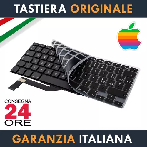 Tastiera Originale Apple MacBook Pro 15" Retina A1398 Italiana + Protezione Slim