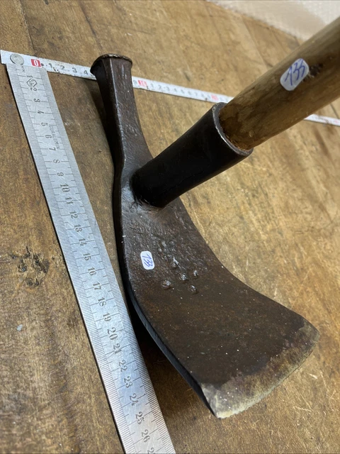 Ancienne Hermintte Forgée XIXe – Outil De Tonnelier Ou Charpentier, Vintage France