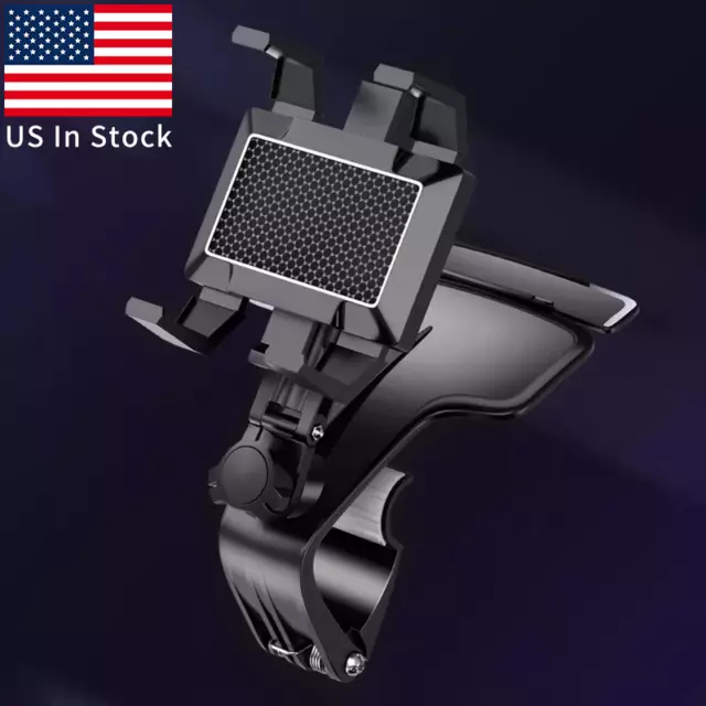 360° Universal Spida Mount Stand Bracket Clip Cell Phone Car Dashboard Holder US