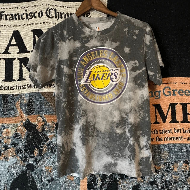 Los Angeles Lakers Aop T-Shirt Short Sleeve Classic Logo Kids Size XL 18-20 0597