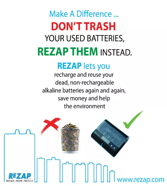 Rezap Pro + Lithium Batt Support - Gives New Life To Your Dead Batteries