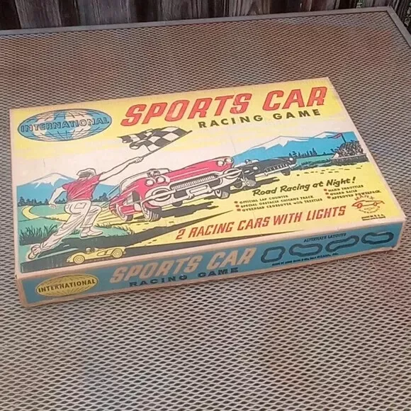 Vtg 1960's Marx Slot Cars International Sports Road Race Original Box only