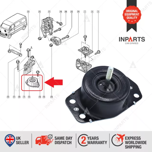 Engine Mount Front Right For Renault Master MK2 Opel Vauxhall Movano A MK1