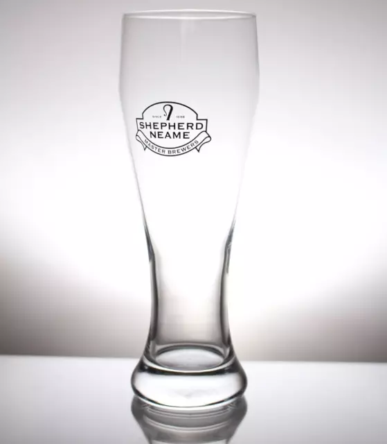 Vintage Shepherd Neame Master Brewers Pint Beer Glass Man Cave Home Bar Pub