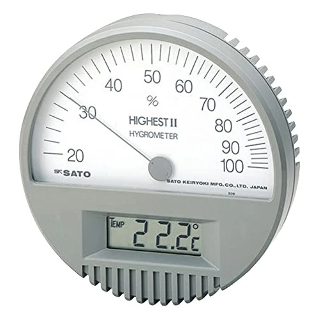 New Sato Keiryoki Seisakujo 7542-00 Thermo-Hygrometer ρE35mm free shipping