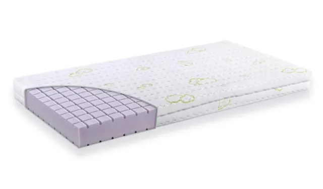 Colchón Trümeland T080102 luna llena 90x200x15 cm blanco/violeta embalaje original falta mercancía de segunda mano