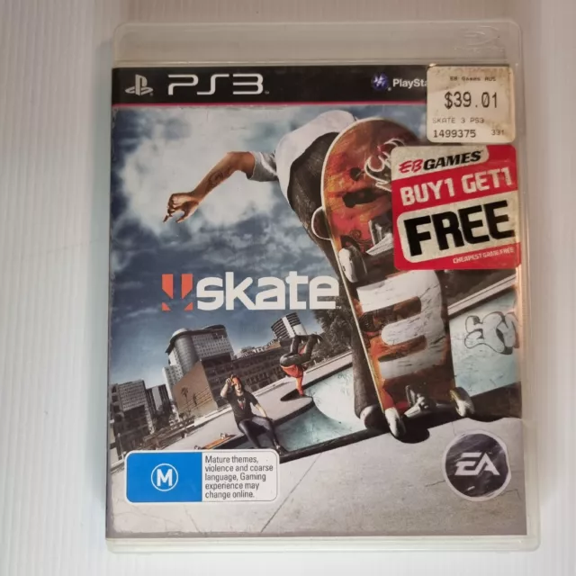 SKATE 3 PS3 PlayStation 3 Sony PAL Complete $12.50 - PicClick AU