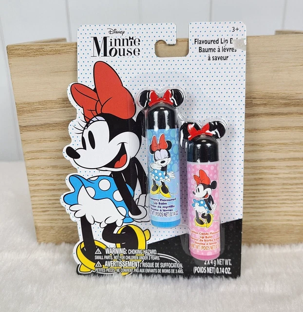 Disney Minnie Mouse Cotton Candy and Blueberry Flavored Lip Balm 2 pack Easter