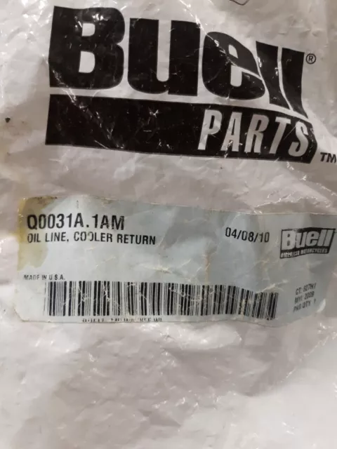 Buell Oil Cooler Return Line Q0031a.1am