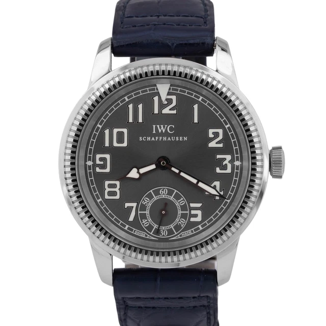 IWC PILOT AUTOMATIC 36 Mens Stainless Steel Santorini Alligator