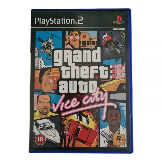 Grand Theft Auto GTA Vice City (Sony PlayStation 2) Complete With Manual/Map