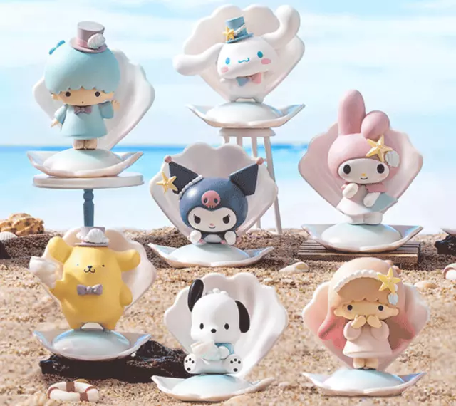 MINISO Sanrio Personaggi Blue Sea Holiday Series Modellino/regalo confermato scatola cieca