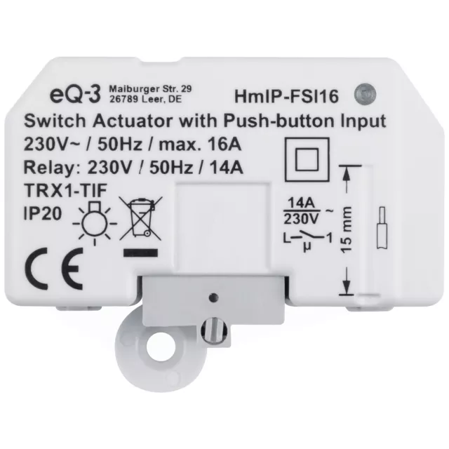 ELV Bausatz Homematic IP Schaltaktor mit Tastereingang (16 A) HmIP-FSI16, Unterp