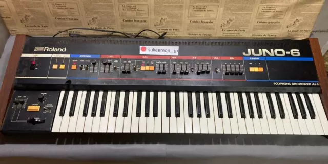 Roland Juno-6 Polyphonic Synthesizer polysix Vintage Rare in Stock Fast shipping