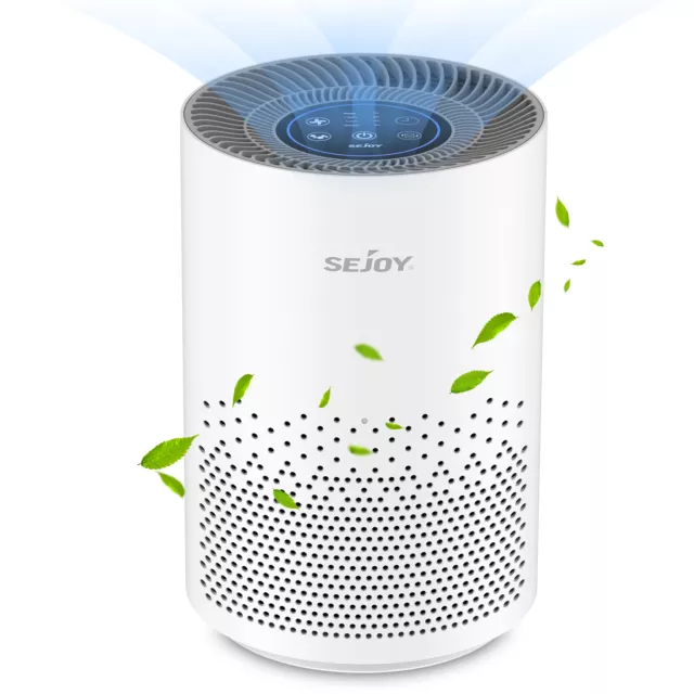 SEJOY Purificateur d'air avec Filtre HEPA 11 purifie 99,97% de Particules Fumée