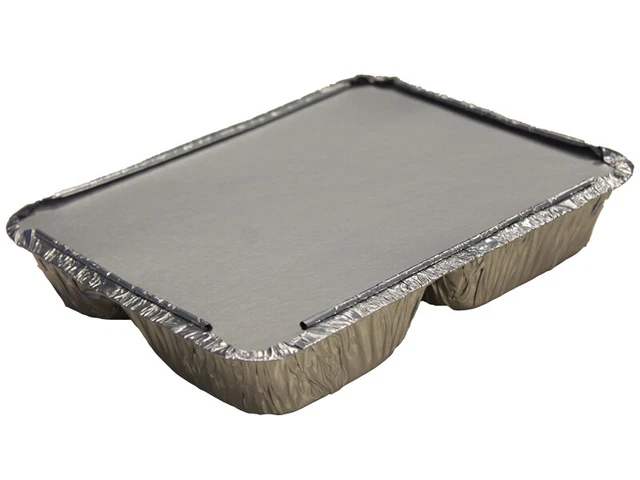 100 Aluschalen Menüschale 3 geteilt 227x177x39 mm (090R960L 100 Aluschalen Menüschale 3 geteilt 227x177x39 mm (090R960L