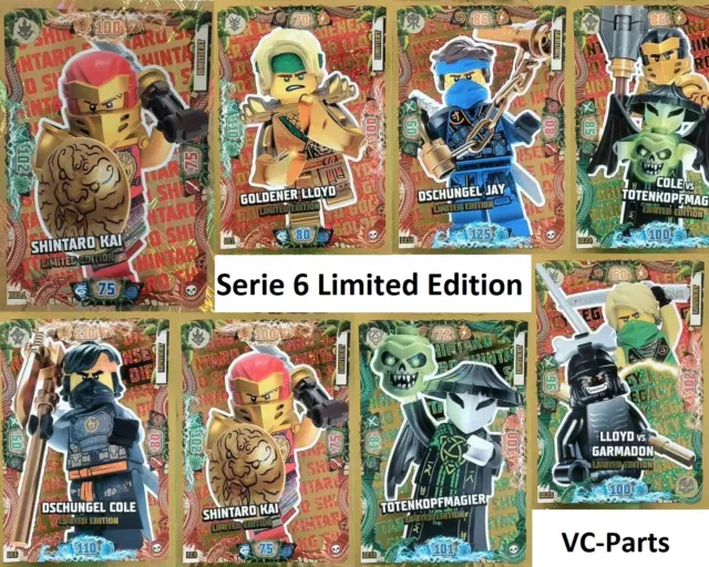 Lego Ninjago Serie 6 Die Insel TCG Limited Edition Cards LE1-LE27 aussuchen