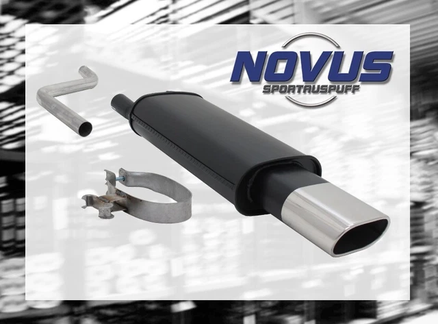 NOVUS Gruppo Scarico Sportivo N ESD 135 x 75 mm ovale per VW Polo 2/3 86C
