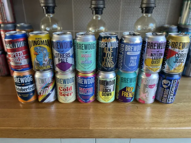 Collectable Empty BrewDog beer cans X16