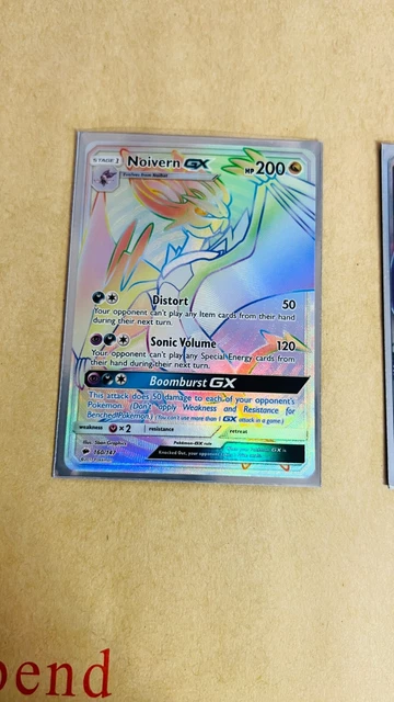 SM Burning Shadows 160/147 Noivern GX (Regenbogen selten) Neuwertig