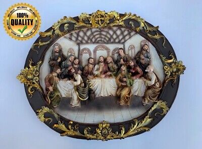 Last Supper, Wall Hanging, Home Decor with 3D effect, Handmade Polyresin Statue