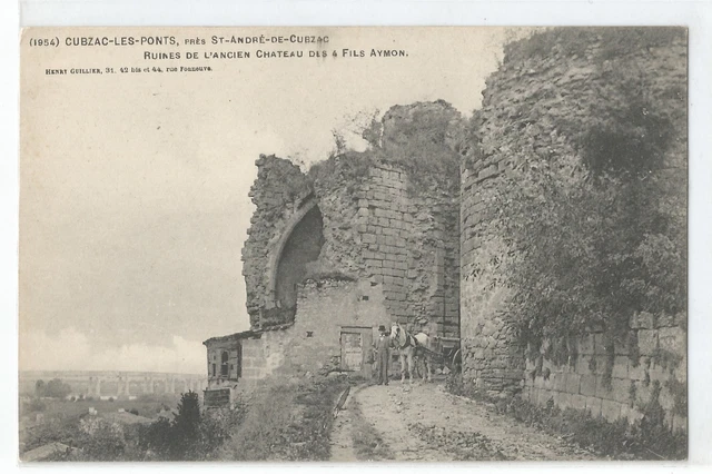 33 Cubzac Les Ponts , Ruines De L' Ancien Chateau Des 4 Fils Aymon