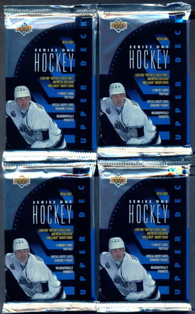 1993-94 Hockey Upper Deck Collectors Choice Unopened Sealed 4 Packs LOT Gretzky