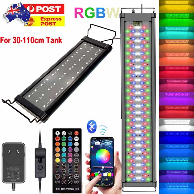 RGBW Aquarium Light Full Spectrum LED Fish Tank Lights & Bluetooth Music Remote