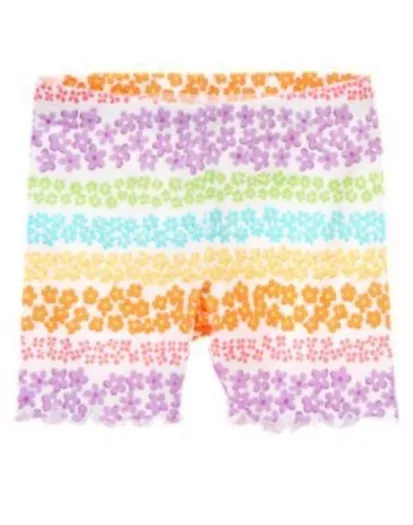 Gymboree Butterfly Blossoms Multi Flower Bike Shorts 3 6 12 18 24 2T 3T 4T 5 Nwt