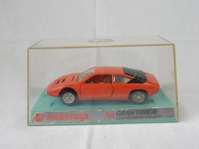 Mebetoys Lamborghini Urraco Jaune 1/43 - Miniature Rare En Bel état De Collection