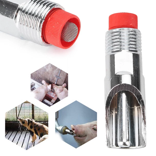 1/2" PT Thread Pig Hog Automatic Nipple Drinker Waterer 10PCS Steel