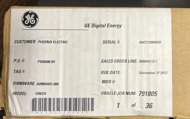 NEW GE MULTILIN UR6DH UR6CH Digital  I/O 6D 16 Digital Inputs