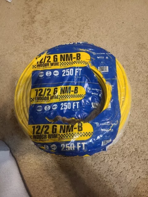 Encore Wire 101210800030 Romax 250 Ft 12 AWG Solid Ground Copper Conductor