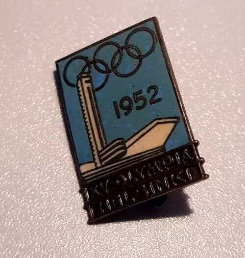 Olympische Sommerspiel 1952 original Anstecknadel/ Pin in vorzüglicher Erhaltung