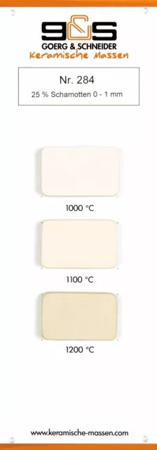 Goerg & Schneider keramische Masse 284 - 20kg - Steinzeug, schamottiert Tonmasse