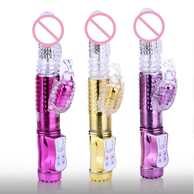 Rabbit-Sex-Vibrator-G Spot-Vaginal-Clitoris-Stimulator-Silicone-Dildo-Toy-Women