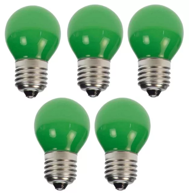 5 x grüne LED Deko Tropfenlampe E27 Party Glühbirne Biergartenkette Tropfen 230V