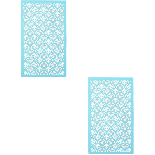 Kit De 6 Pochoirs Acryliques Pour Fabrication De Portefeuille En Cuir – Modèle Motif