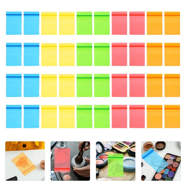 500 Pcs Buste Autosigillanti Borsa A Chiusura Lampo Colorata Mini Bag Pe