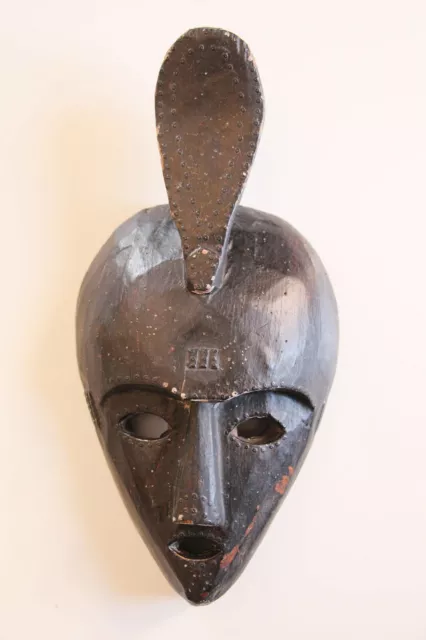 Chokwe Female African Mask, Wood carving, early 20th Century