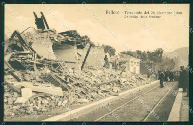 Reggio Calabria Pellaro Terremoto delle Calabrie cartolina QZ4297