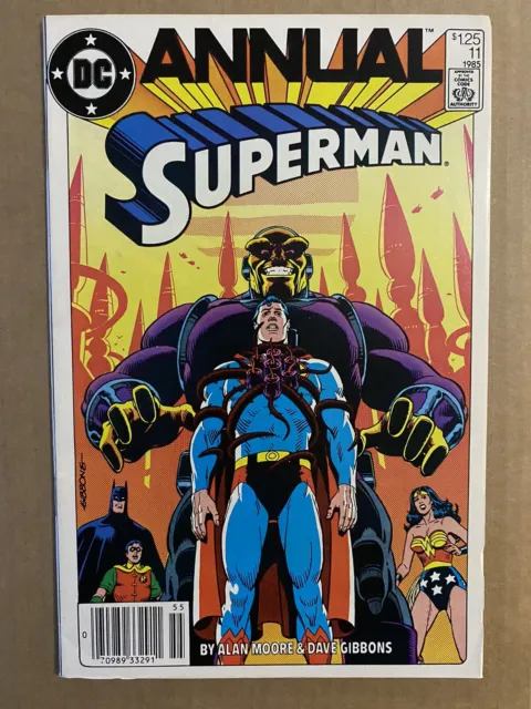 Superman Annual #11 1985 Newsstand Variant DC Comic Book  1st Black Mercy