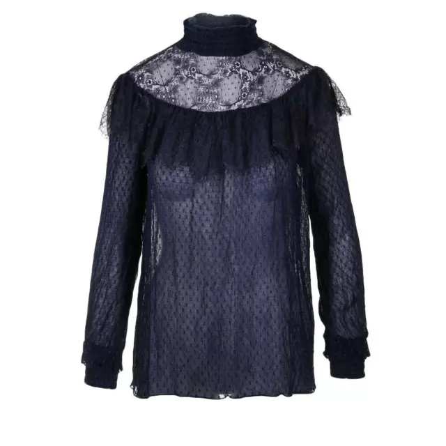 Deby Debo Long Sleeve Sheer Dotted Top